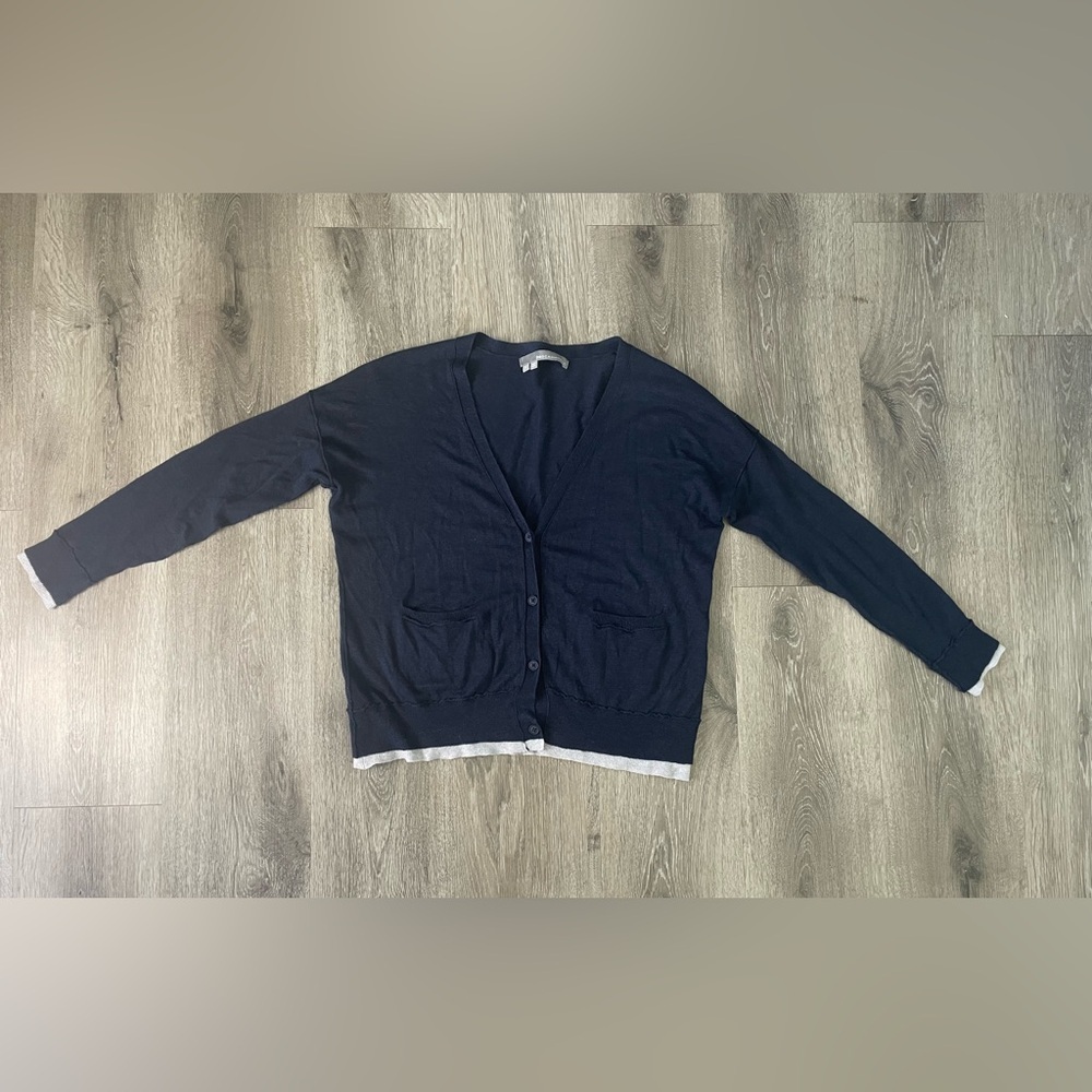 360 Cashmere Deep Blue Cardigan